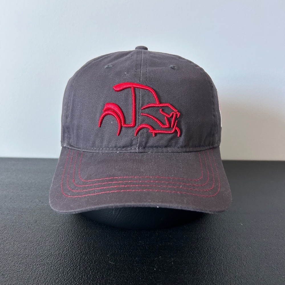 Yanmar Hat Cap Strap Back Adjustable Gray Tractor Owners Group Embroidered Logo